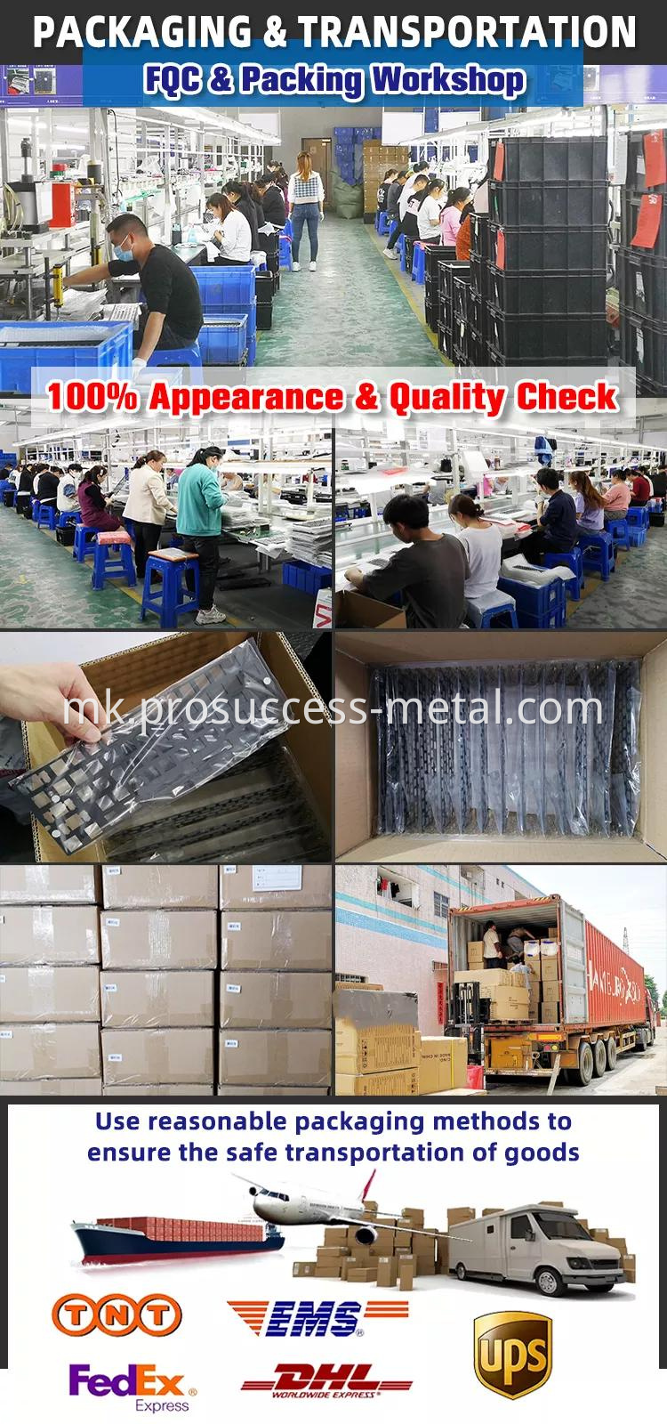 CNC Metal Parts Packaging and Shipping